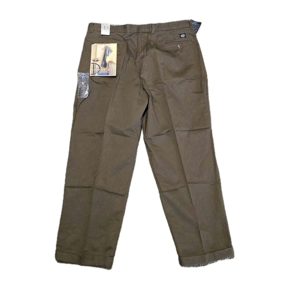 Vintage 1999 Dockers by Levi's‎ Loose Fit Pleated Cuffed Pants 42x30 – NOS - Picture 2 of 10
